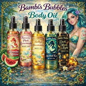 New! Bambis Bubbles Body Oil 2oz Assorted Scents